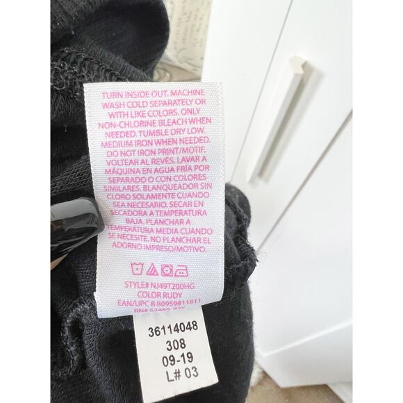 No Boundaries Black Fleece Reindeer Holiday Christmas Sweatshirt Size Medium - Picture 9 of 9